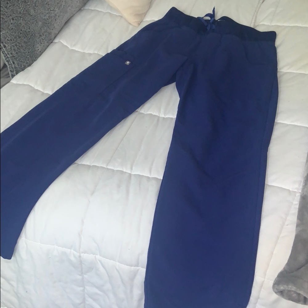 Figs Kade Scrub Pants - Winning Blue